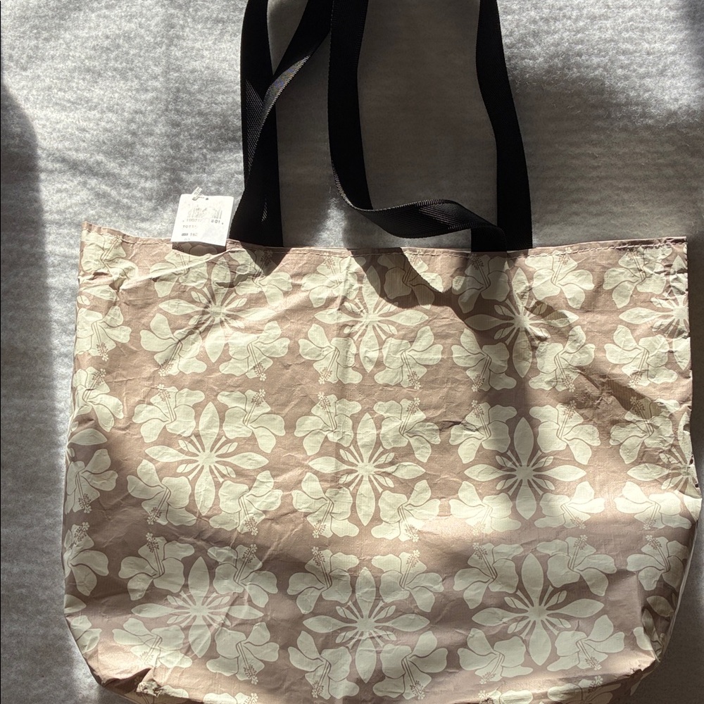 Tropical Floral Patterned Tote Bag